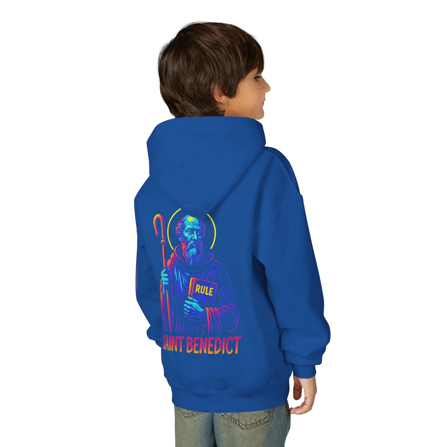 St. Benedict Youth Hoodie | Catholic Streetwear for Kids