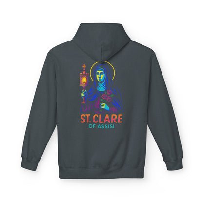 St. Clare of Assisi | Catholic Hoodie | Light & Clarity