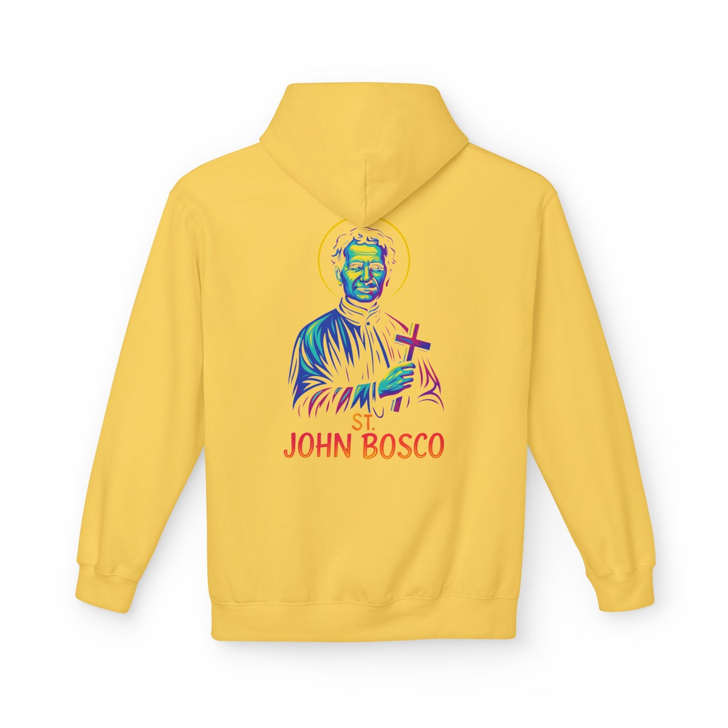 St. John Bosco Neon Hoodie | Catholic Streetwear – Faith, Hustle & Hope for the Youth