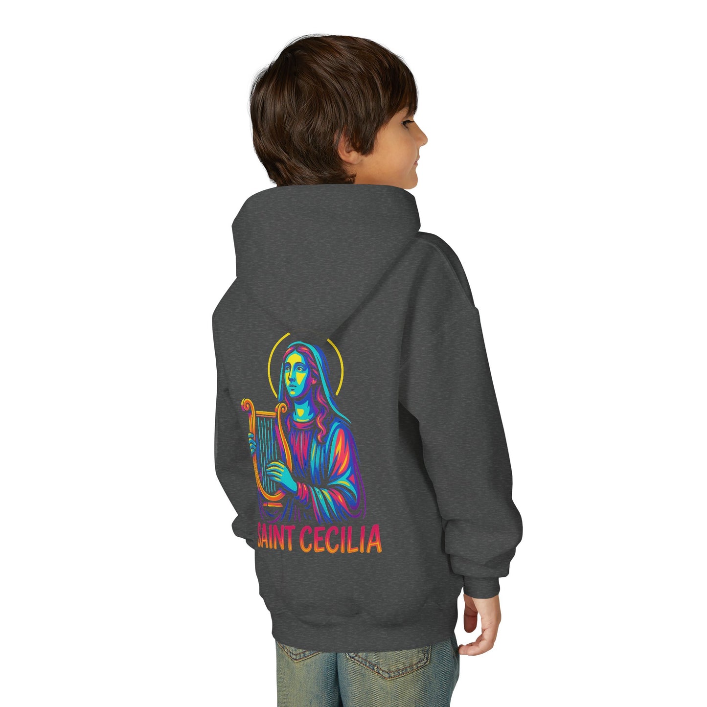 St. Cecilia Youth Hoodie | Catholic Streetwear for Kids