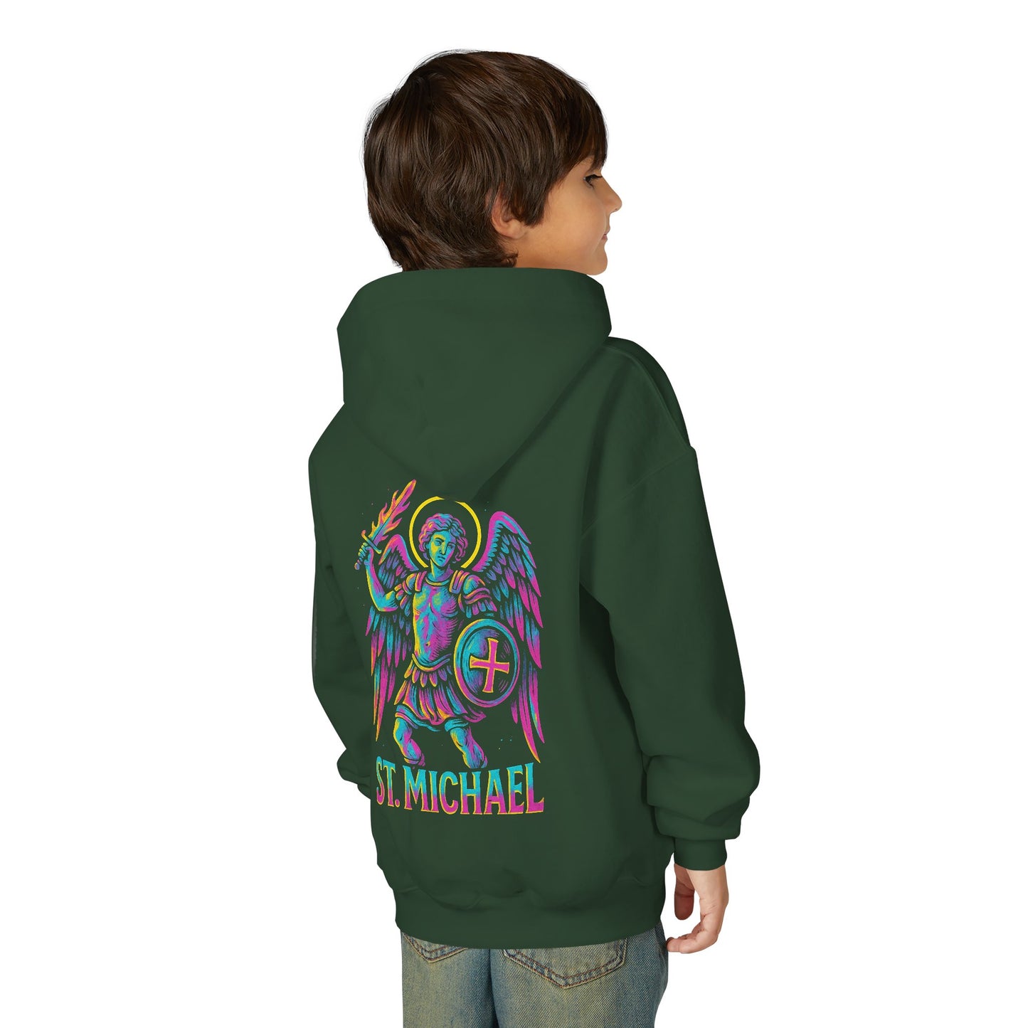 St. Michael the Archangel Youth Hoodie | Catholic Streetwear for Kids