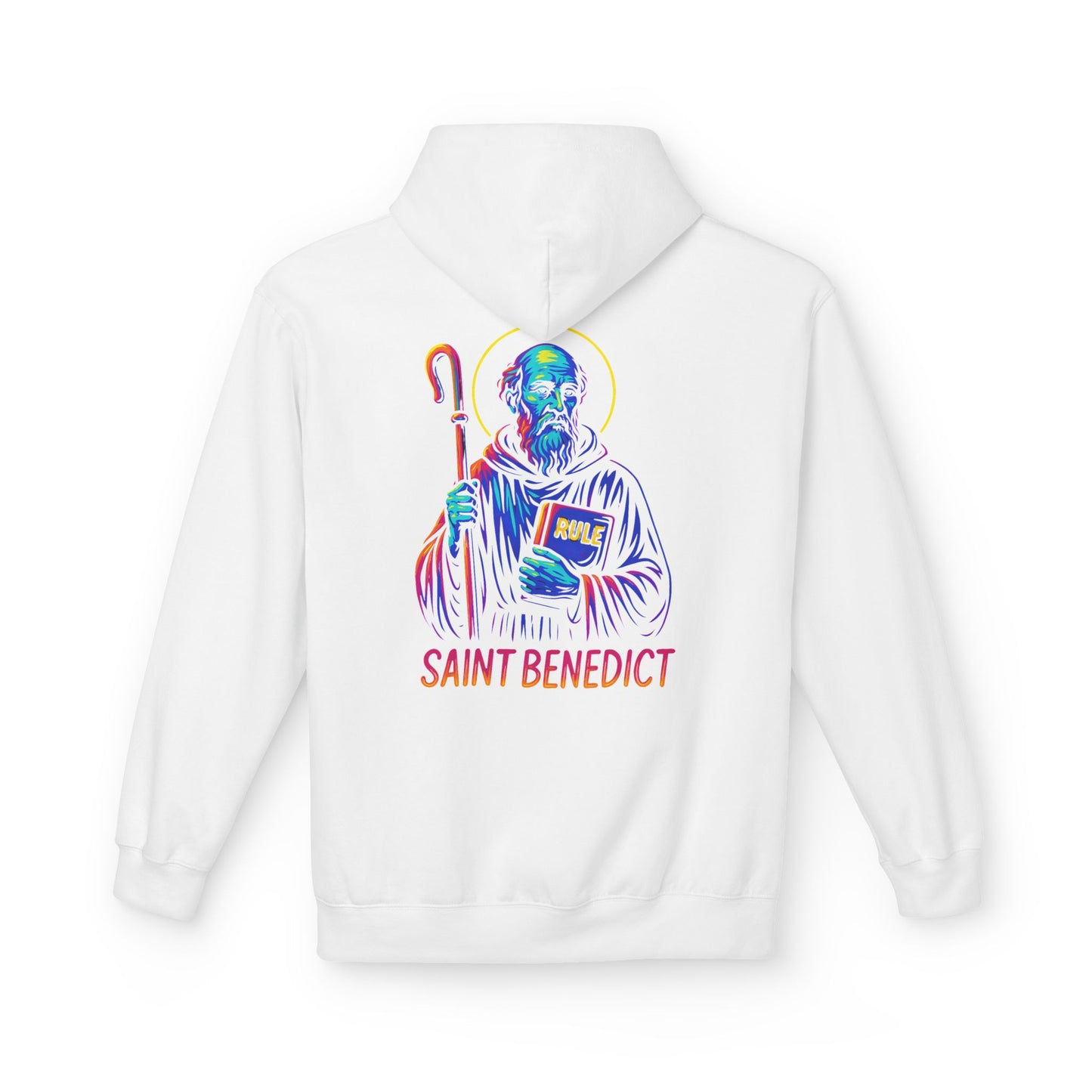 St. Benedict Hoodie | Catholic Saint Hoodie | Christian Streetwear | Patron Saint Gift