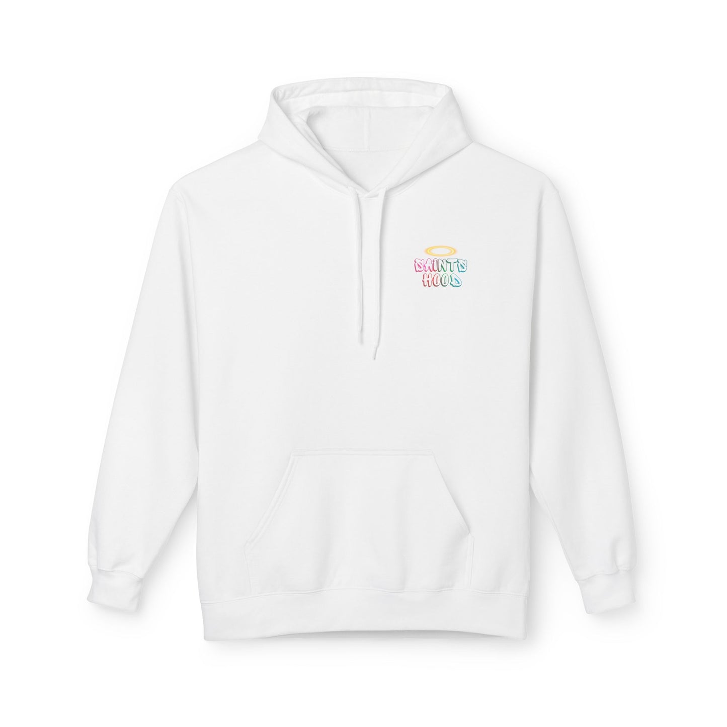 Saint Joseph the Worker Hoodie | Catholic Saint Graphic Sweatshirt | Neon Christian Streetwear | Religious Gift for Men & Women