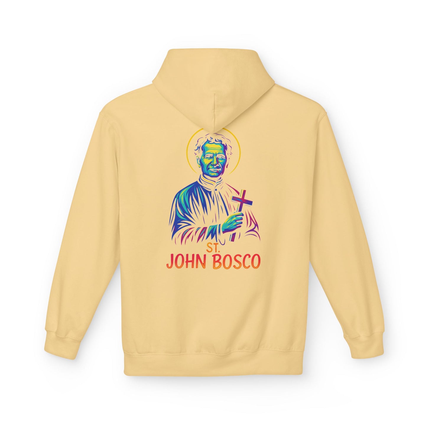 St. John Bosco Neon Hoodie | Catholic Streetwear – Faith, Hustle & Hope for the Youth