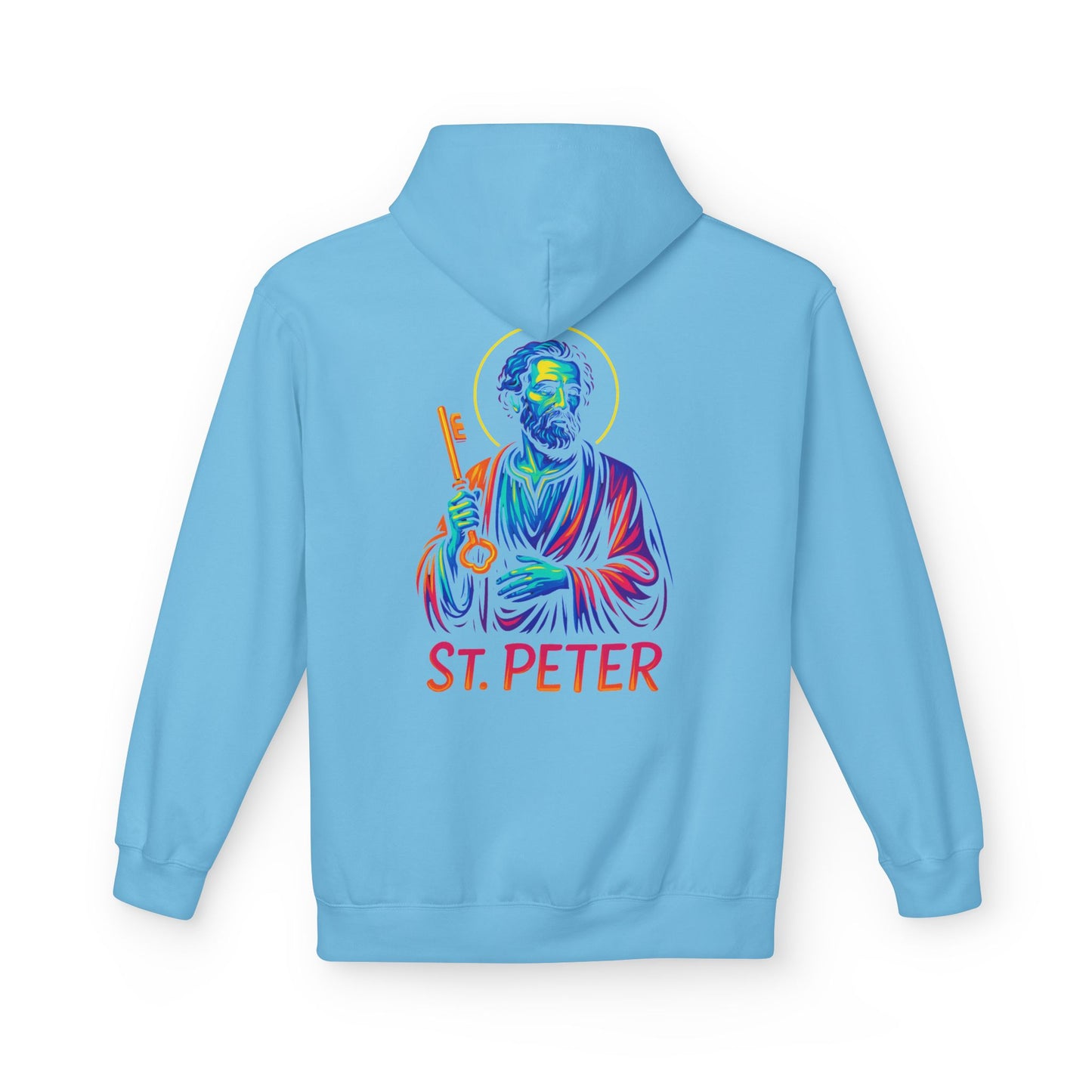 St. Peter Neon Hoodie | Catholic Streetwear – Strength, Faith & Redemption in Style