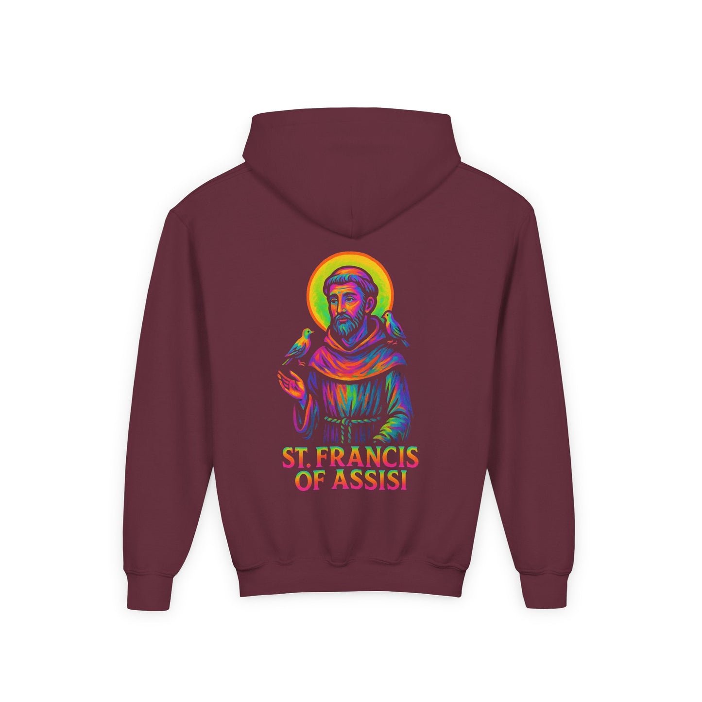 St. Francis of Assisi Youth Hoodie | Catholic Streetwear for Kids