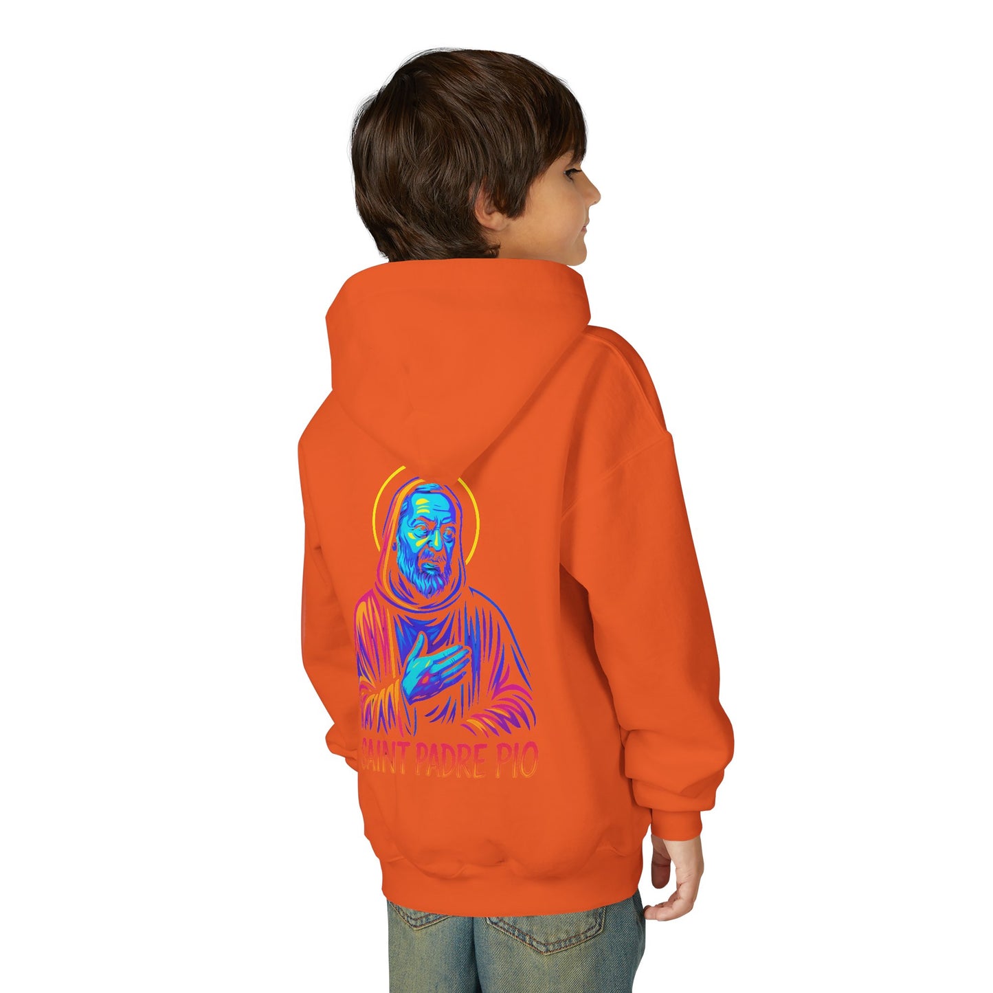 St. Padre Pio Youth Hoodie | Catholic Streetwear for Kids