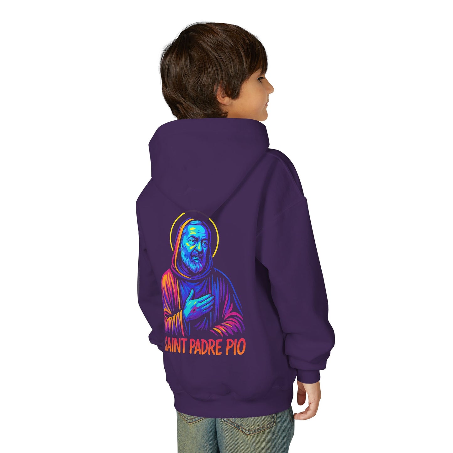 St. Padre Pio Youth Hoodie | Catholic Streetwear for Kids