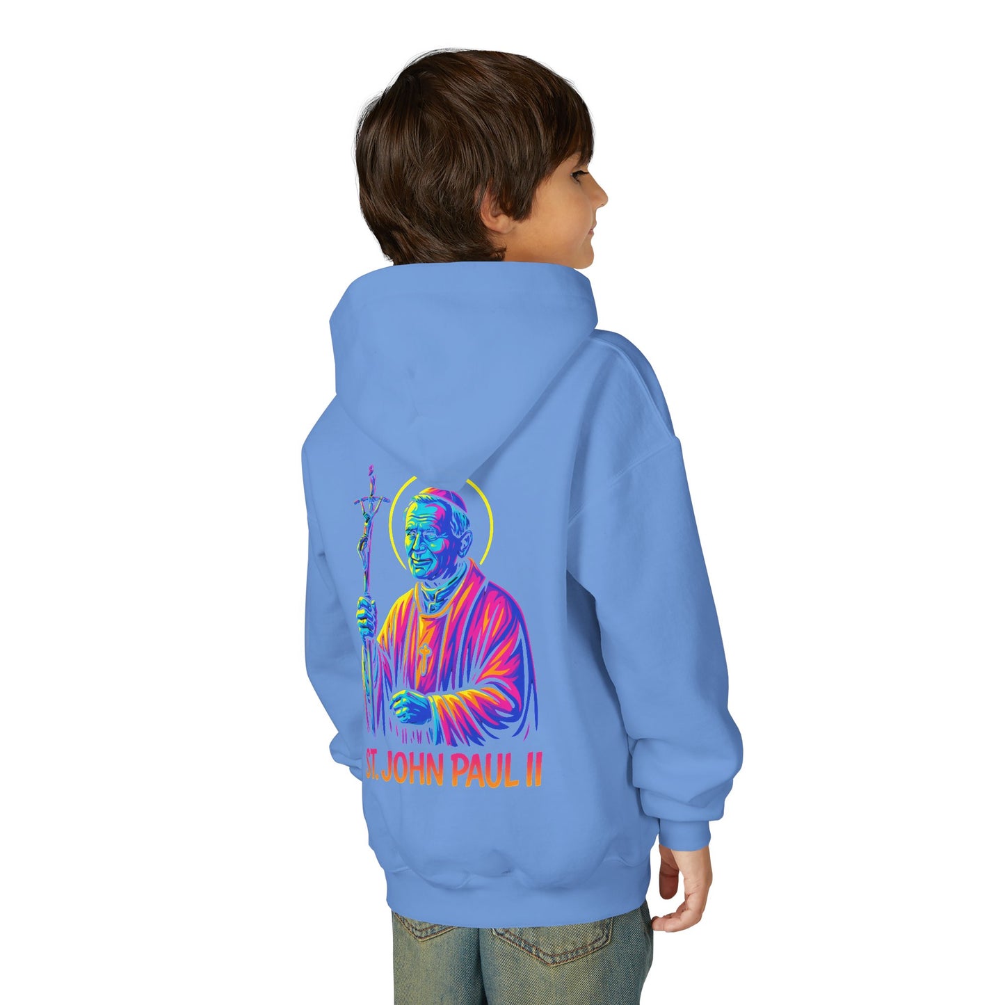 St. John Paul II Youth Hoodie | Catholic Streetwear for Kids