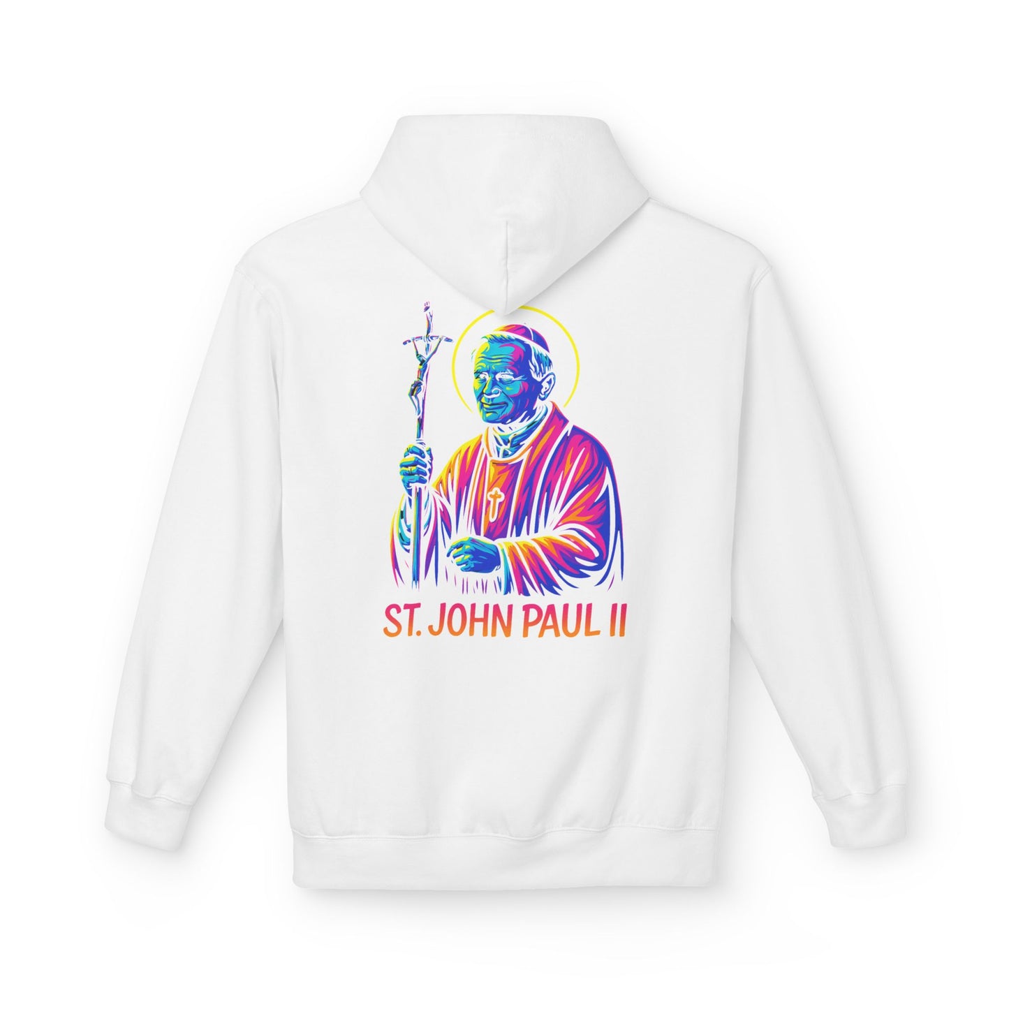 St. John Paul II Hoodie | Catholic Saint Hoodie | Christian Streetwear | Patron Saint Gift