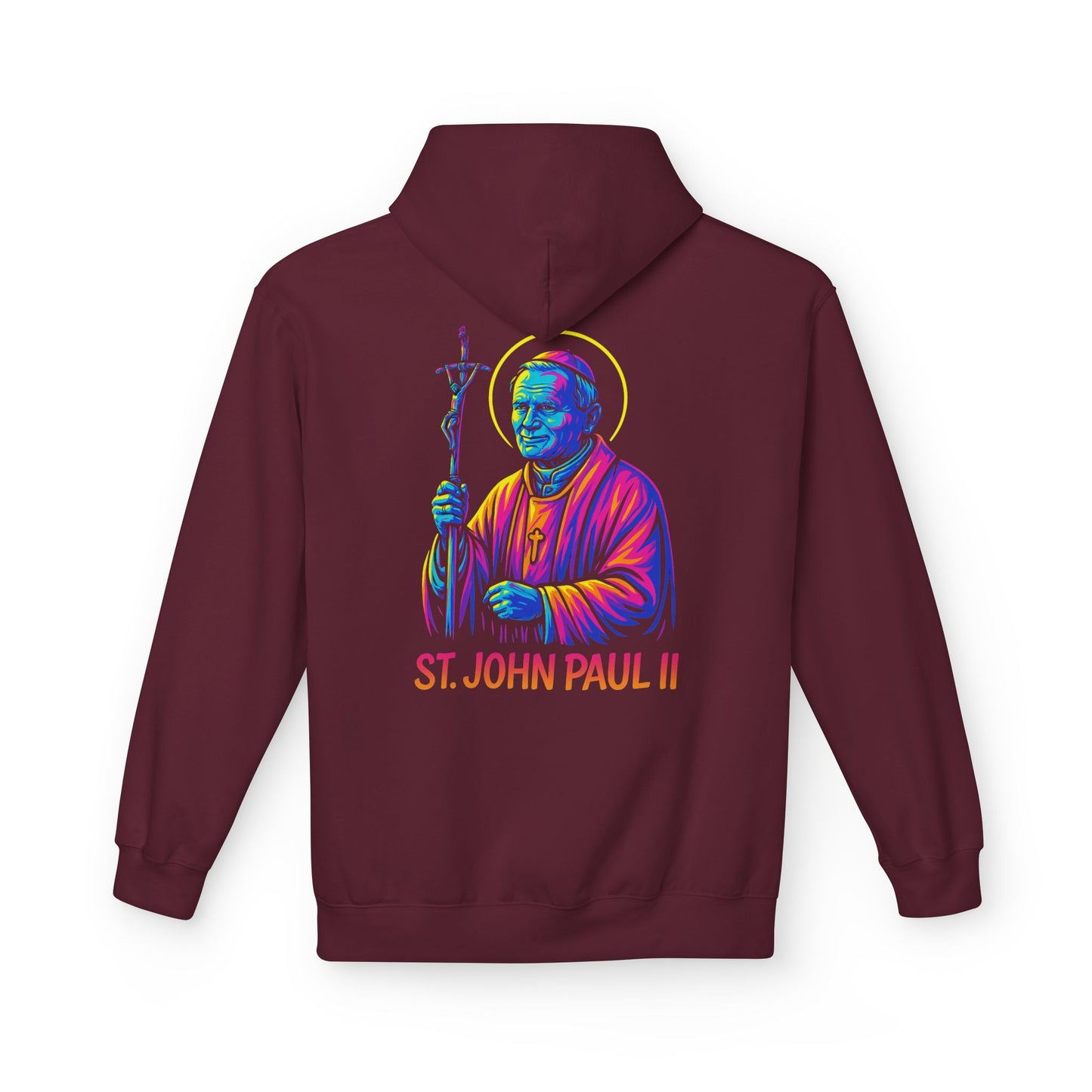 St. John Paul II Hoodie | Catholic Saint Hoodie | Christian Streetwear | Patron Saint Gift