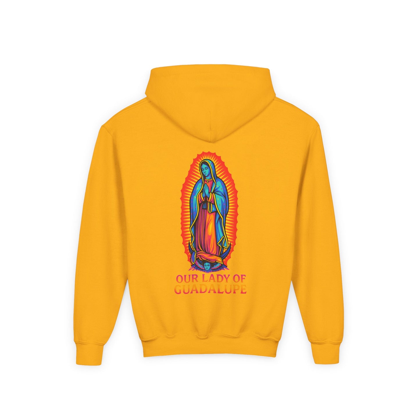 Our Lady of Guadalupe Youth Hoodie | Catholic Streetwear for Kids