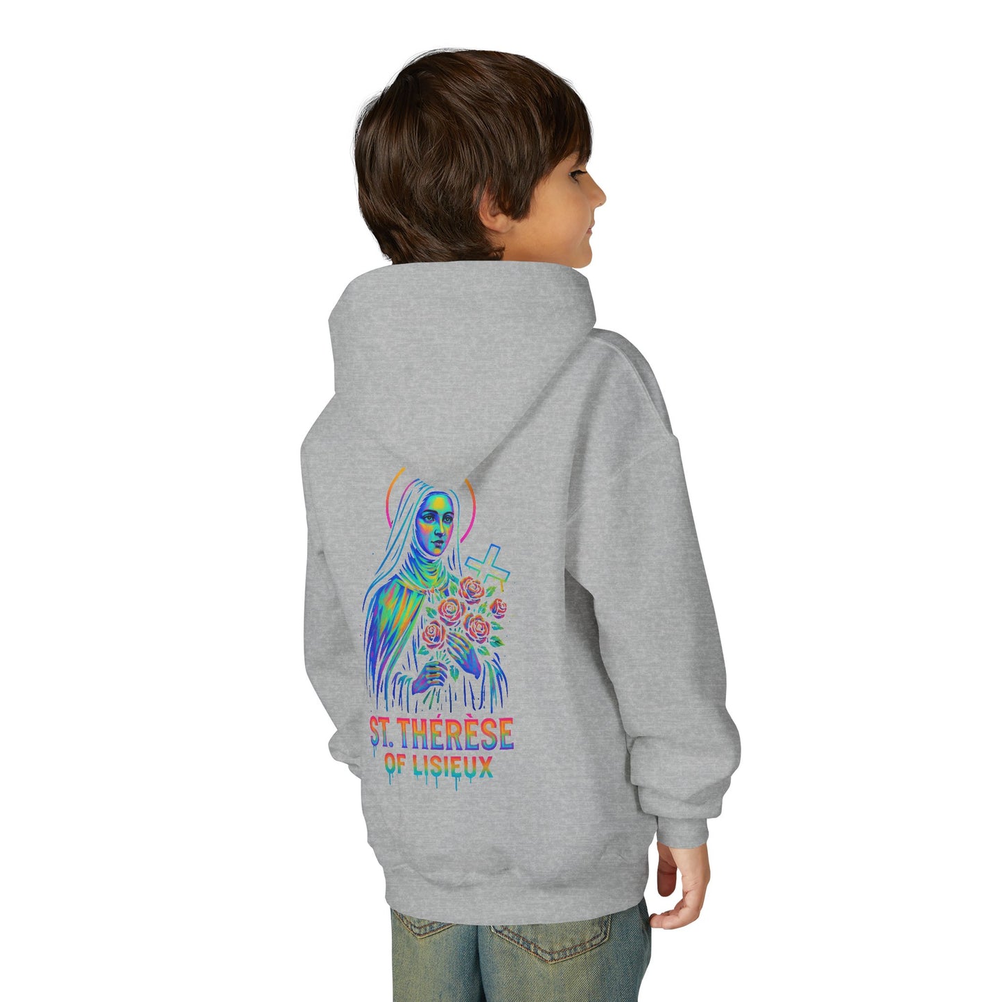 St. Thérèse of Lisieux Youth Hoodie | Catholic Streetwear for Kids