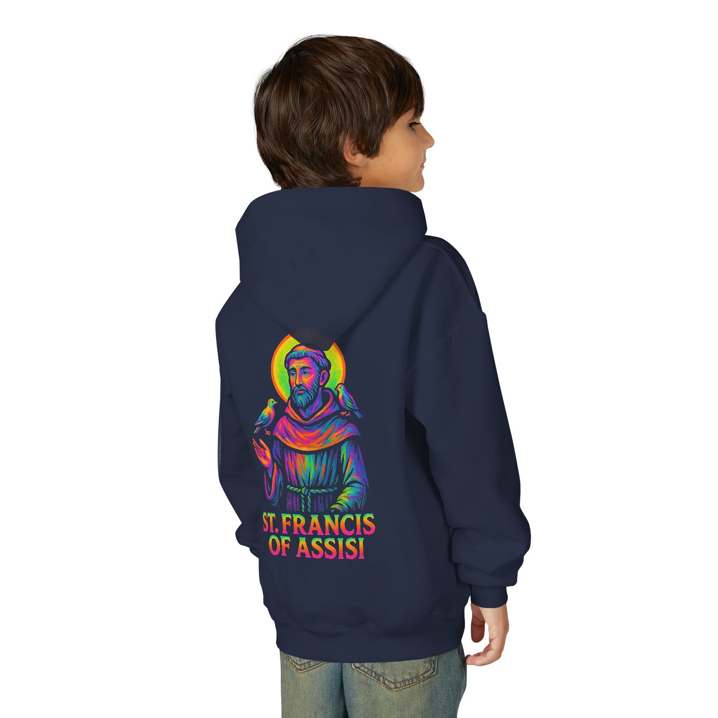 St. Francis of Assisi Youth Hoodie | Catholic Streetwear for Kids