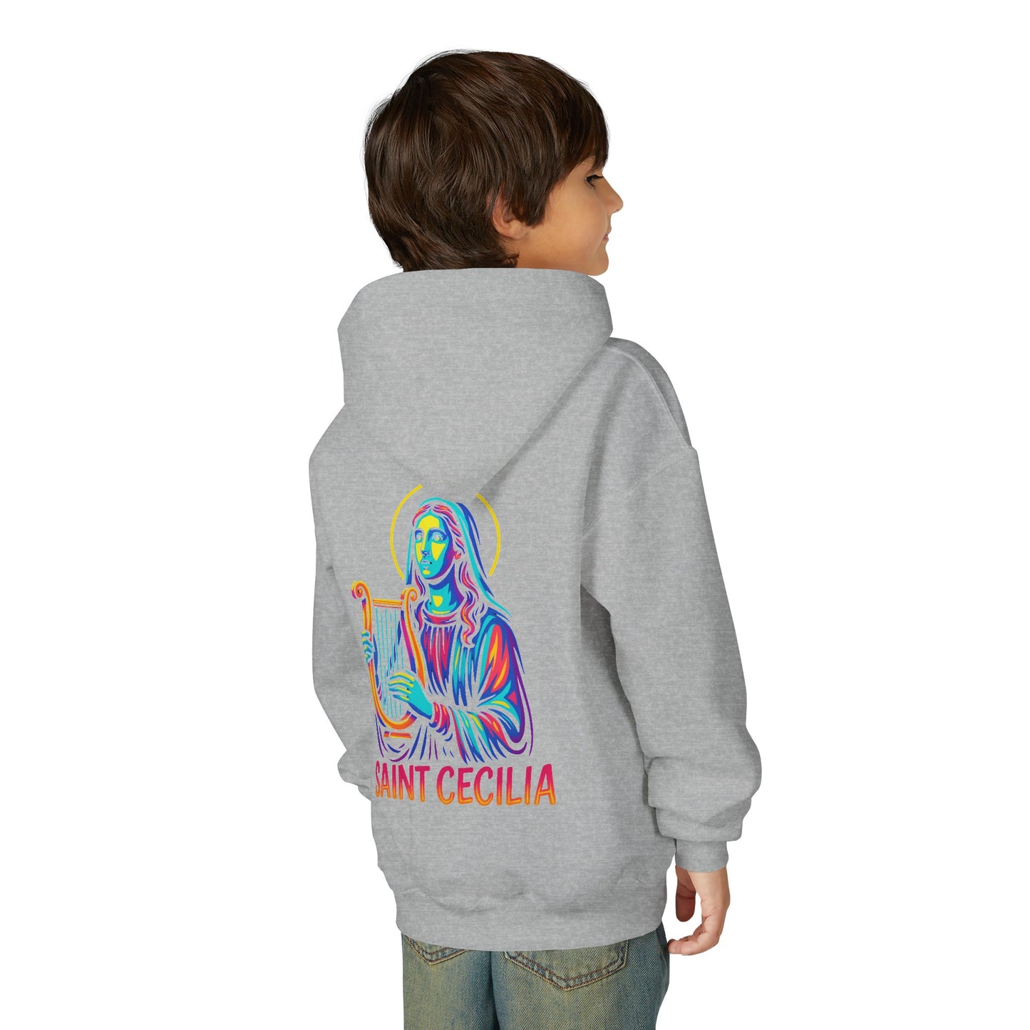 St. Cecilia Youth Hoodie | Catholic Streetwear for Kids