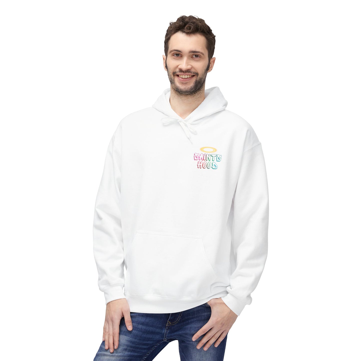 Sacred Heart of Jesus Rose & Flame Hoodie | Saints Hood
