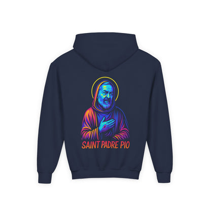 St. Padre Pio | Kids Catholic Hoodie | Pray & Hope