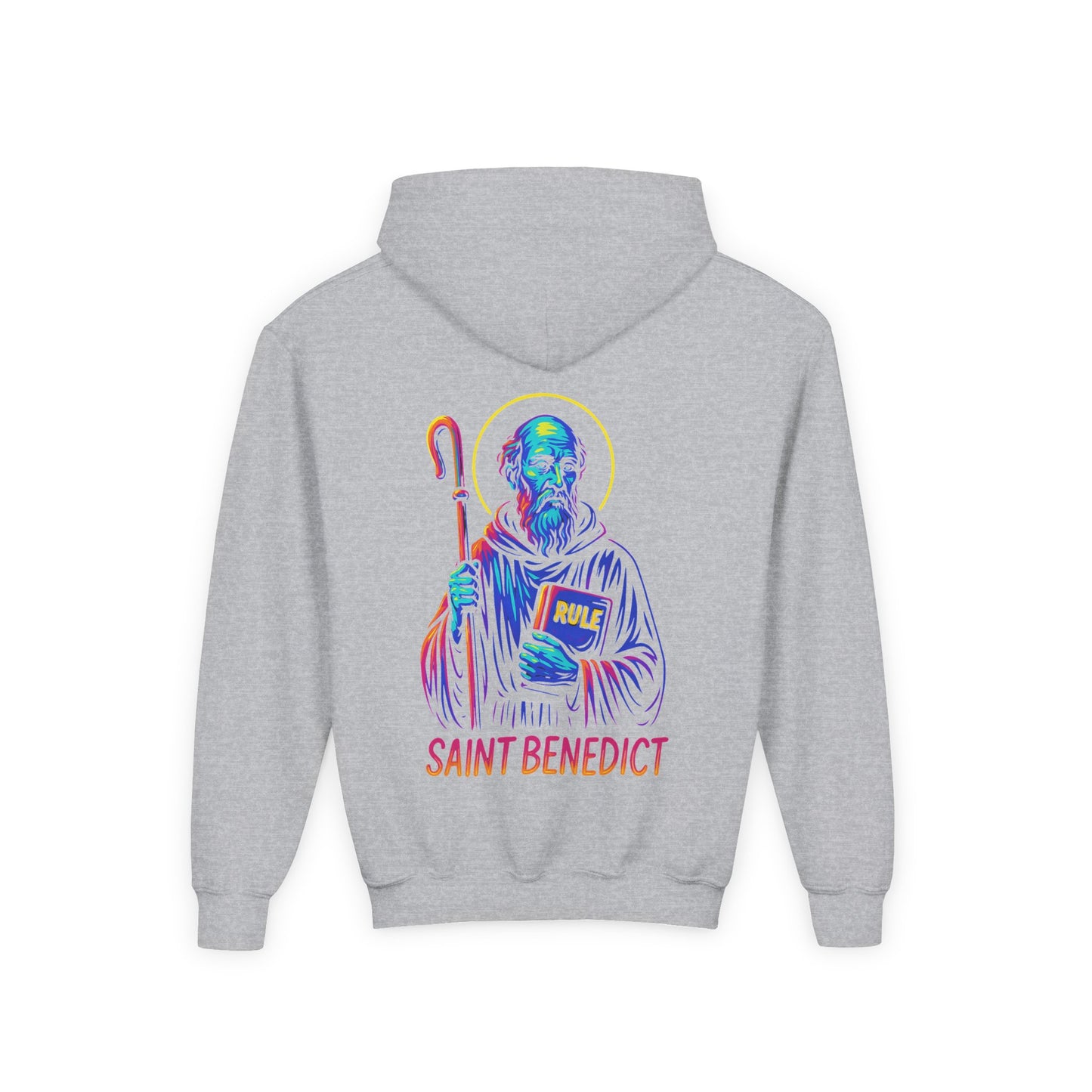 St. Benedict Youth Hoodie | Catholic Streetwear for Kids