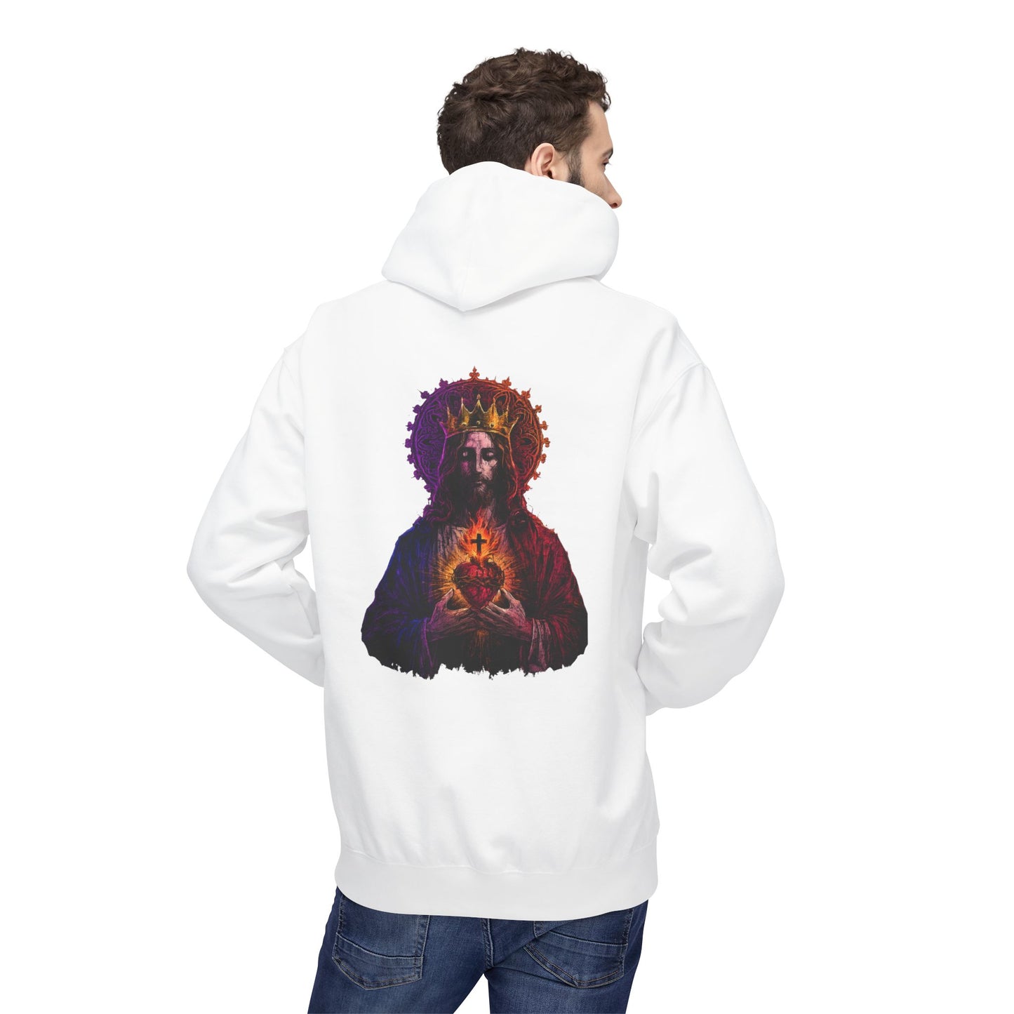 Sacred Heart of Jesus Christ the King Hoodie | Saints Hood