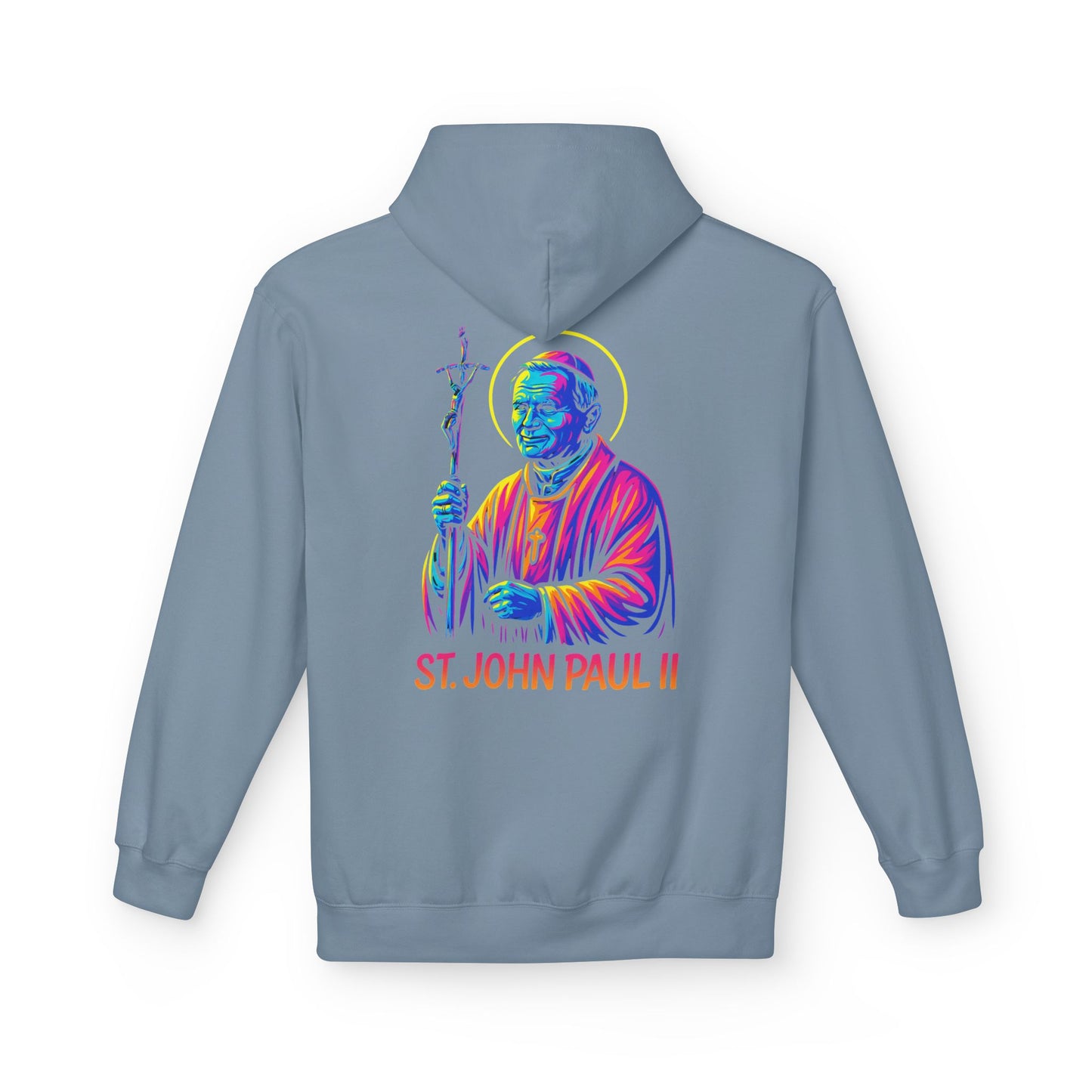 St. John Paul II Hoodie | Catholic Saint Hoodie | Christian Streetwear | Patron Saint Gift