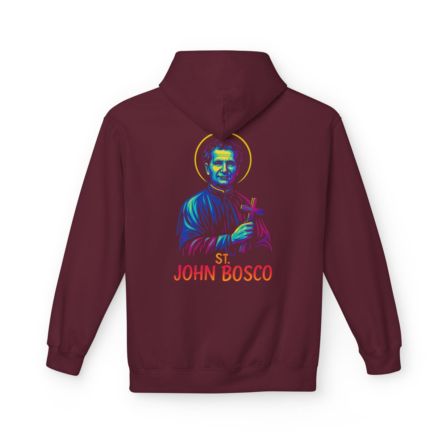 St. John Bosco Neon Hoodie | Catholic Streetwear – Faith, Hustle & Hope for the Youth