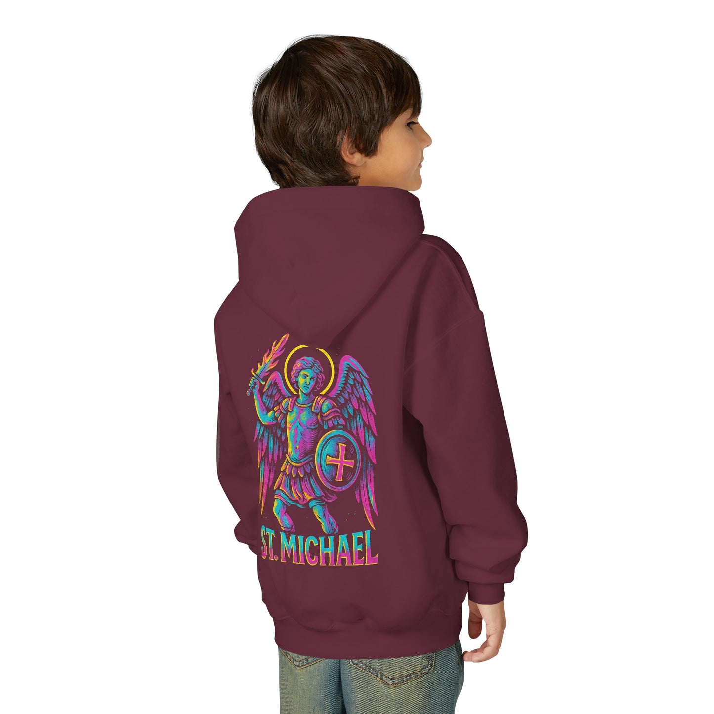 St. Michael the Archangel Youth Hoodie | Catholic Streetwear for Kids