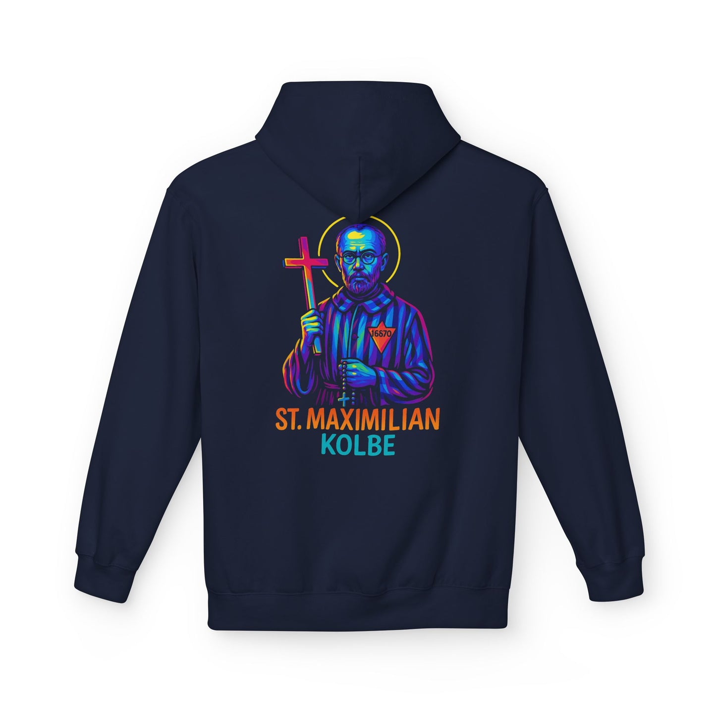 St. Maximilian Kolbe Hoodie – Catholic Saint Hoodie – Christian Streetwear