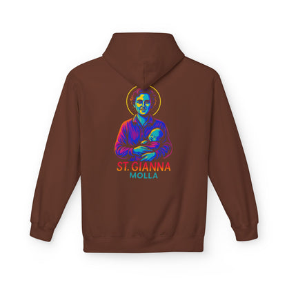 St. Gianna Molla | Catholic Hoodie | Pro-Life Witness
