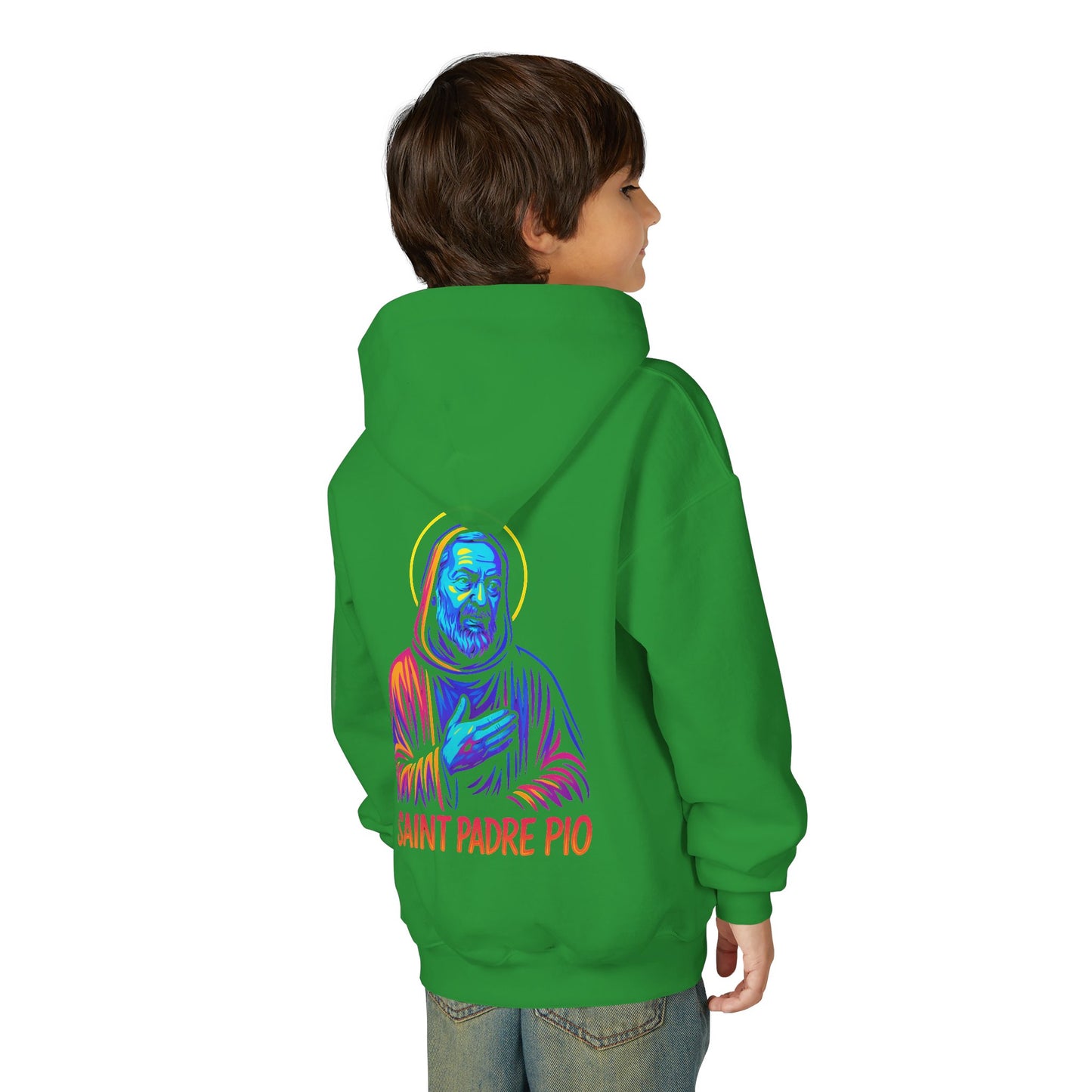 St. Padre Pio Youth Hoodie | Catholic Streetwear for Kids