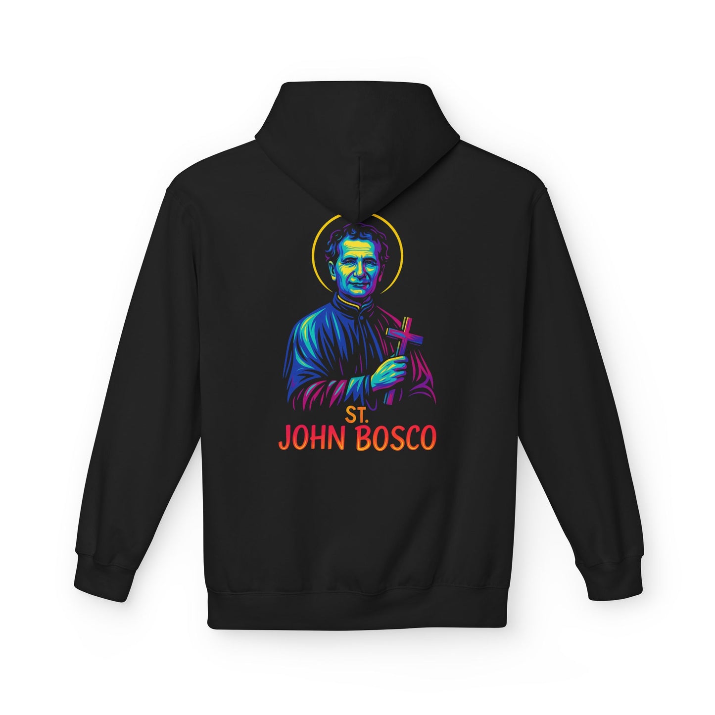 St. John Bosco Neon Hoodie | Catholic Streetwear – Faith, Hustle & Hope for the Youth