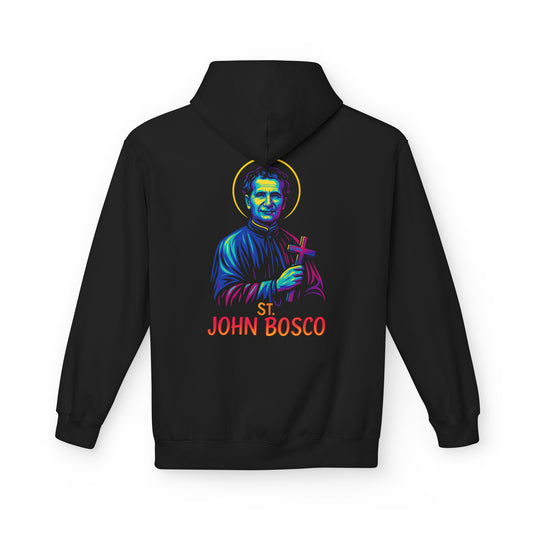 St. John Bosco Neon Hoodie | Catholic Streetwear – Faith, Hustle & Hope for the Youth