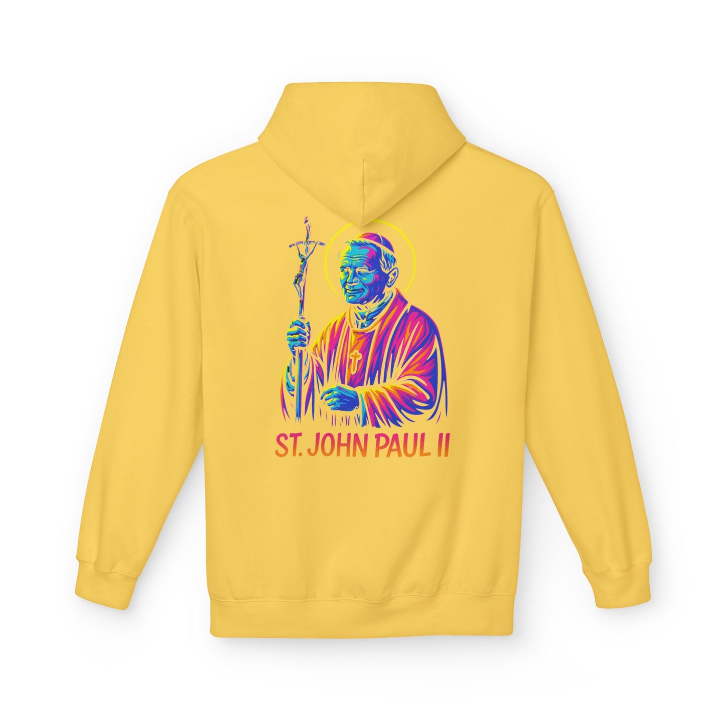 St. John Paul II Hoodie | Catholic Saint Hoodie | Christian Streetwear | Patron Saint Gift