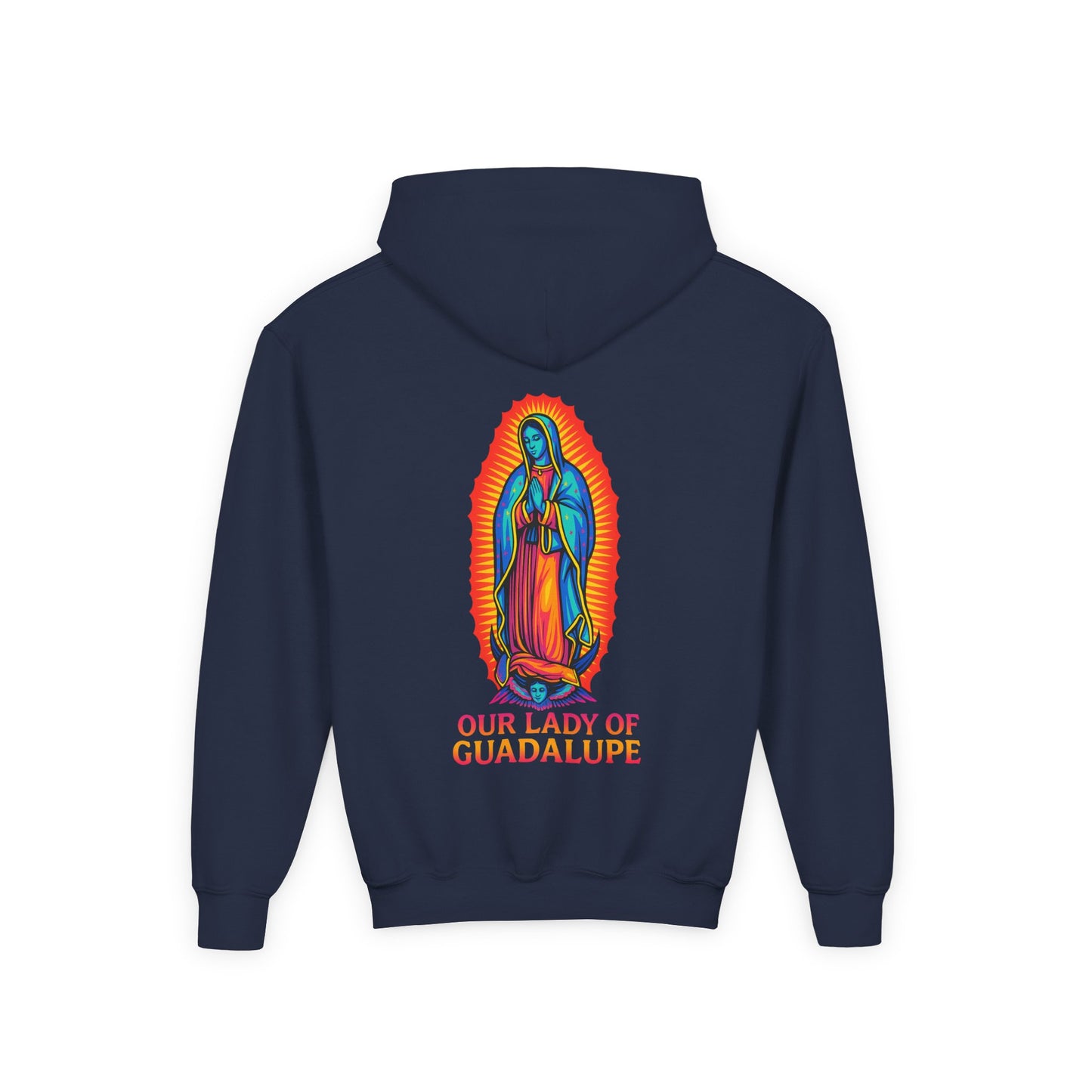 Our Lady of Guadalupe Youth Hoodie | Catholic Streetwear for Kids