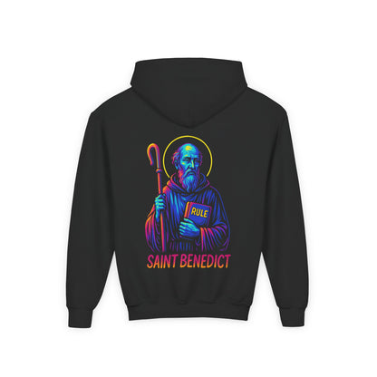 St. Benedict | Kids Catholic Hoodie | Ora et Labora