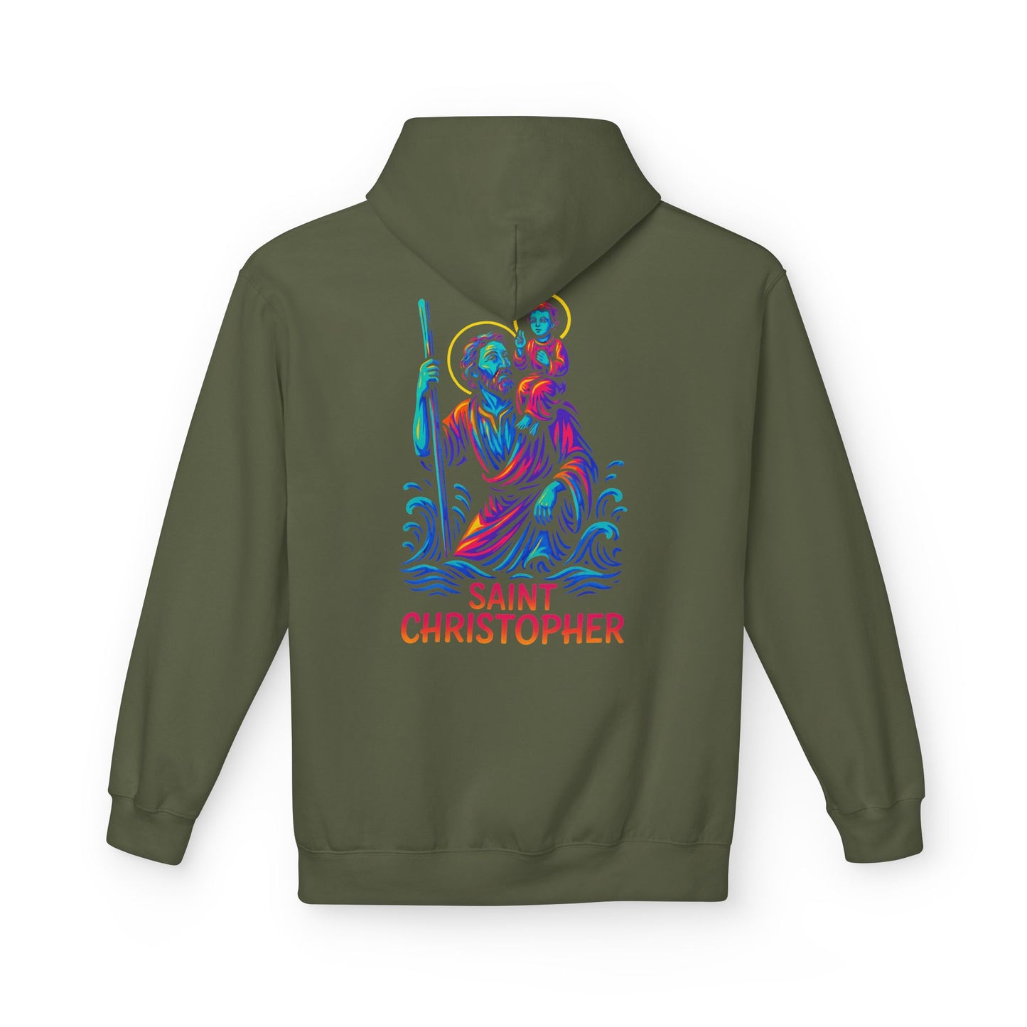 St. Christopher Hoodie – Catholic Saint Hoodie – Christian Streetwear