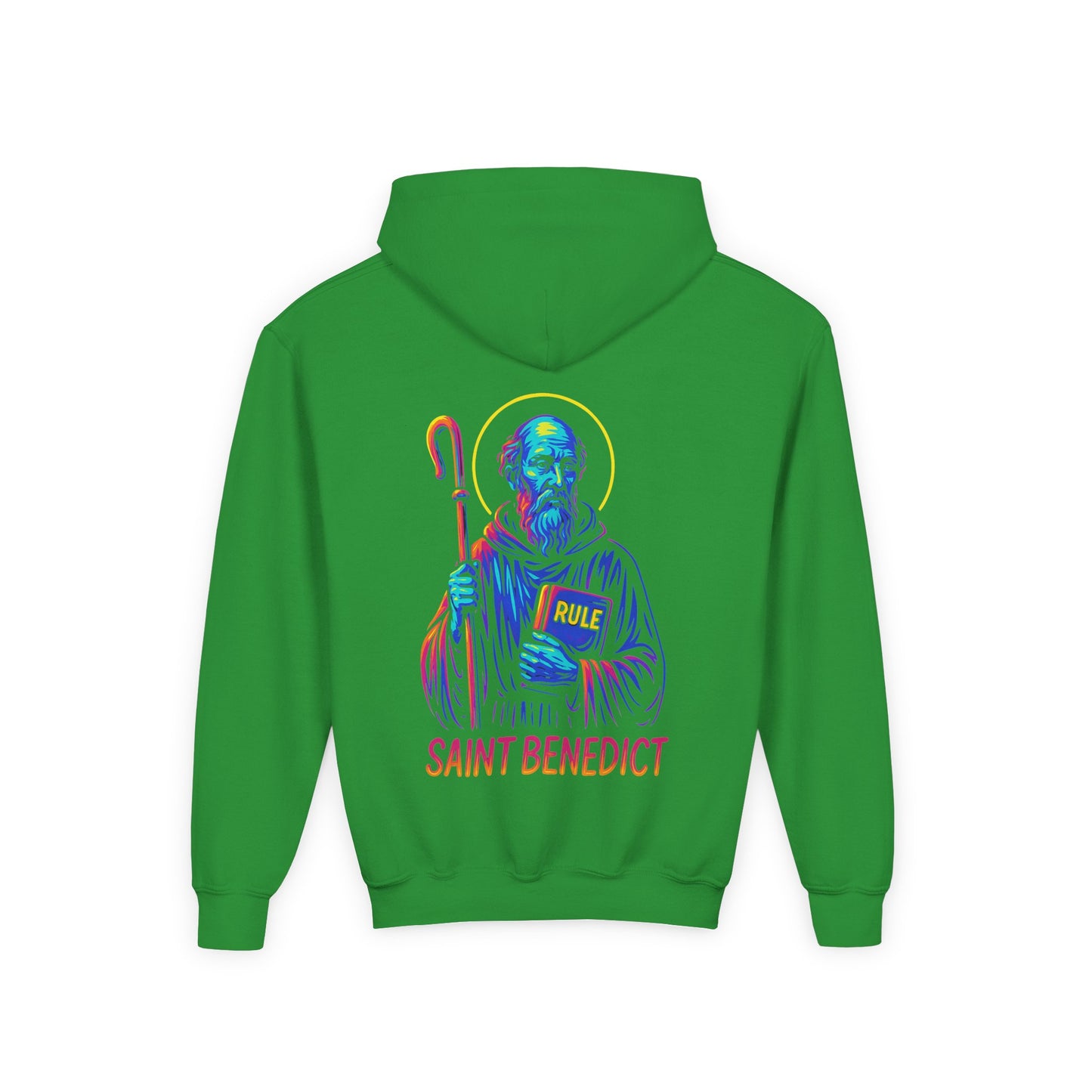 St. Benedict Youth Hoodie | Catholic Streetwear for Kids
