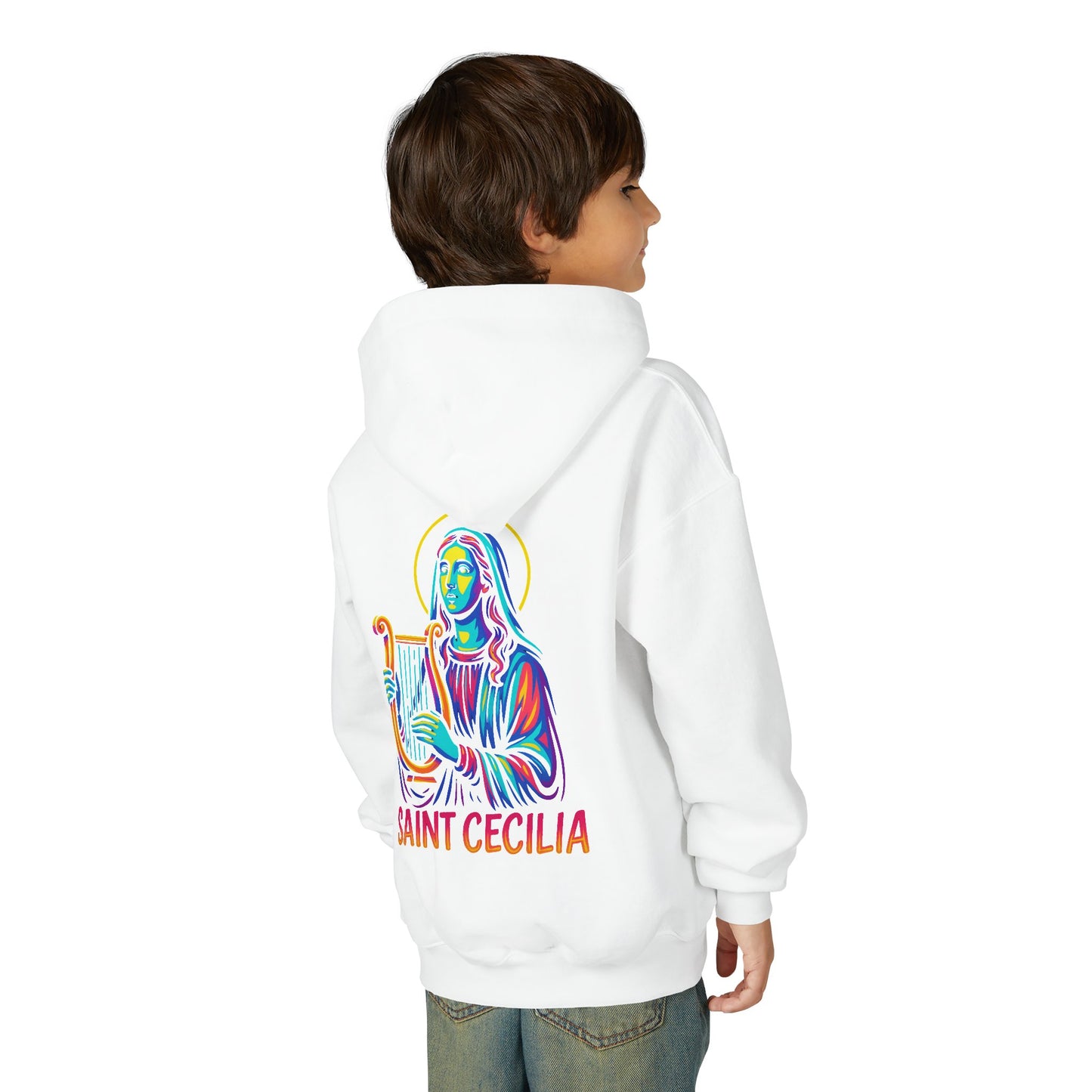 St. Cecilia Youth Hoodie | Catholic Streetwear for Kids