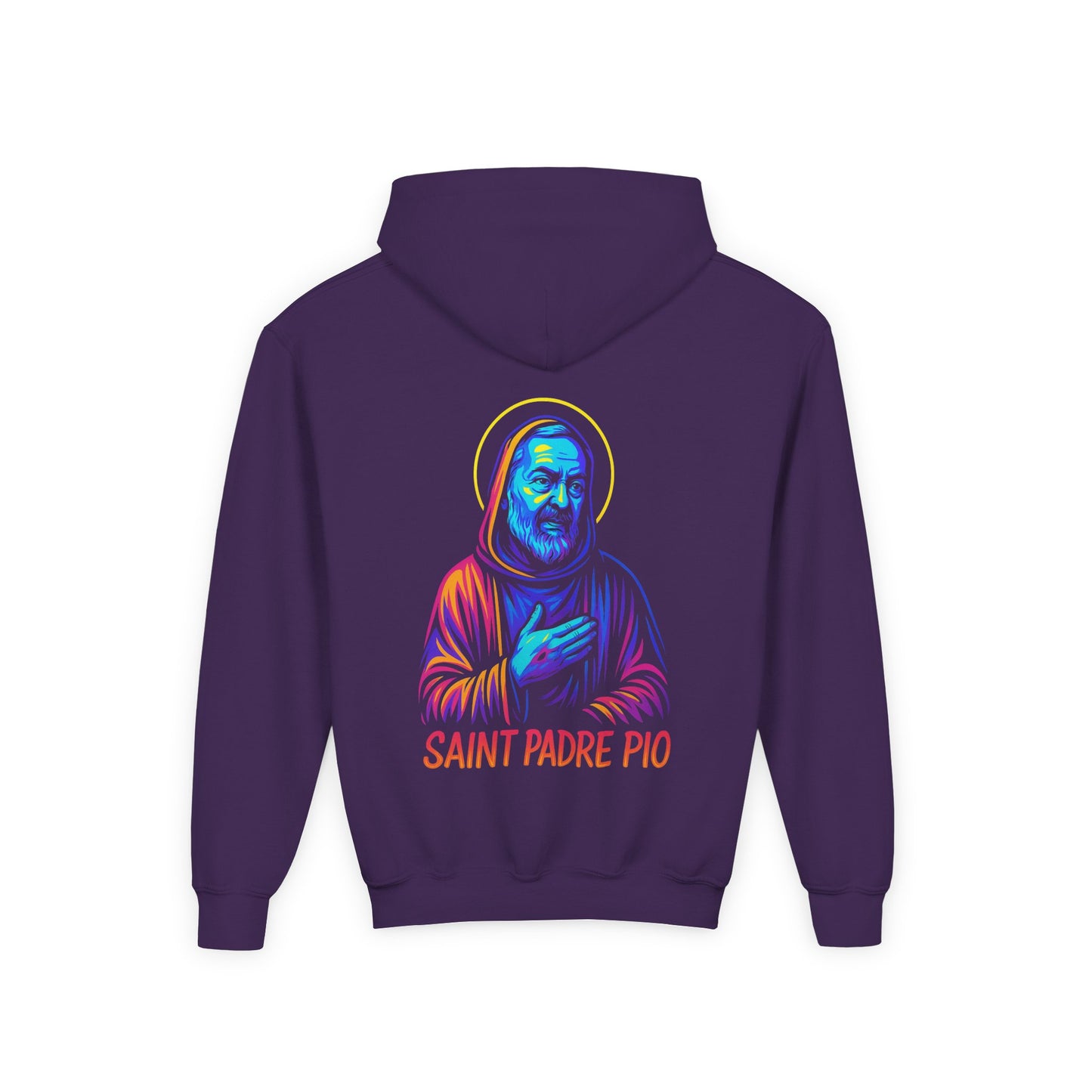 St. Padre Pio Youth Hoodie | Catholic Streetwear for Kids