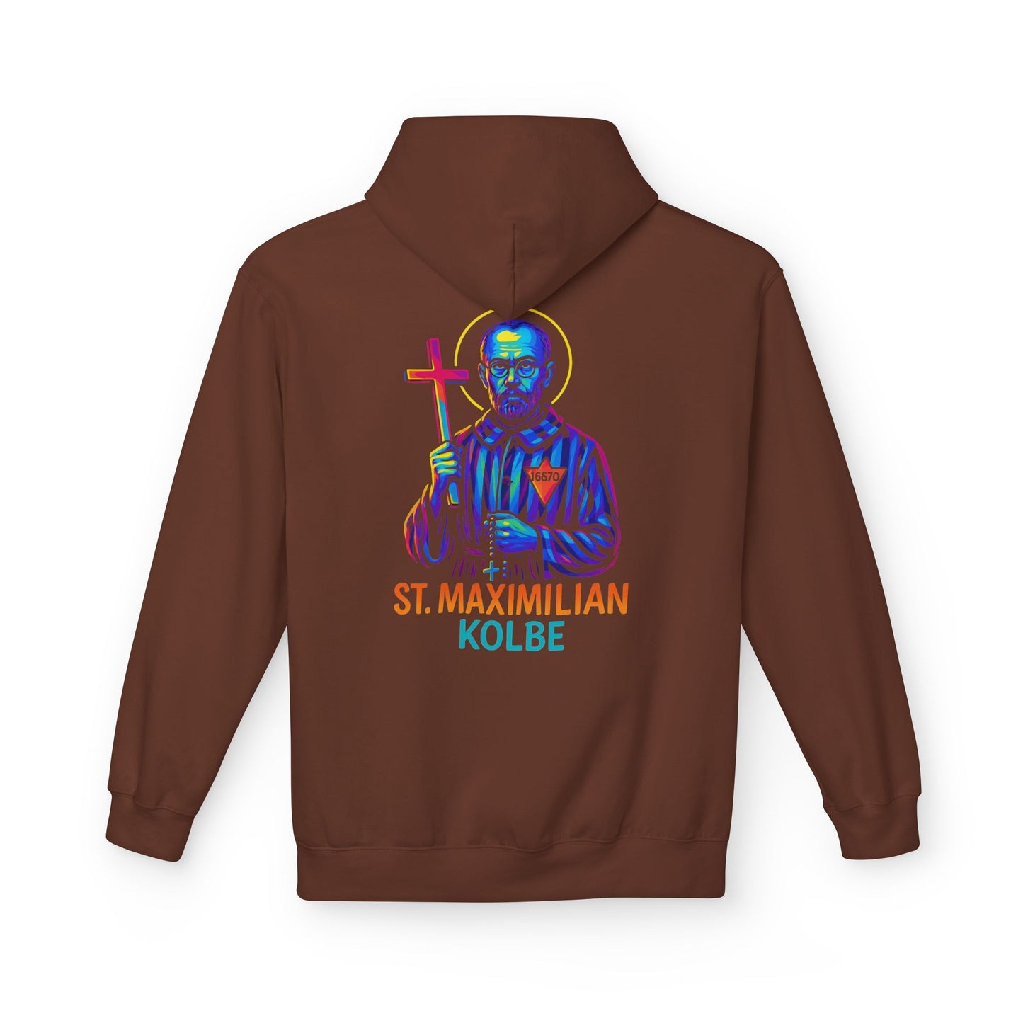 St. Maximilian Kolbe Hoodie – Catholic Saint Hoodie – Christian Streetwear
