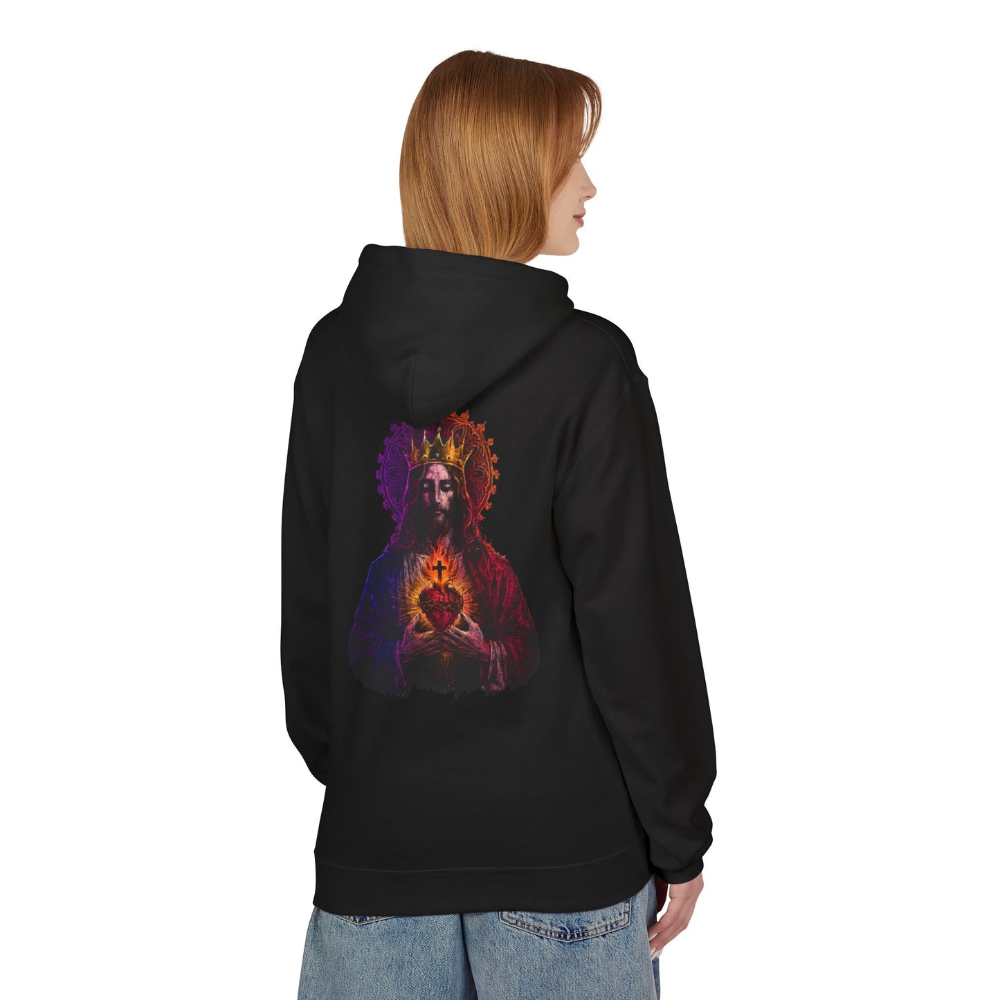 Sacred Heart of Jesus Christ the King Hoodie | Saints Hood